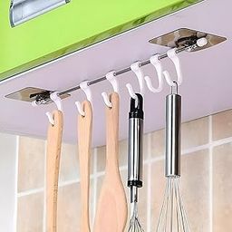 Kitchen Expert Stainless Steel Wall Hanging Hooks | Item Organizer for Kitchen | Steel Wall Mounted Stand | Rack Hanging Stand | Cloth Hanger | Strong Support | Multipurpose | 1Pc-picture-18