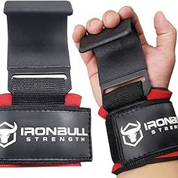 Iron Bull Strength Weight Lifting Steel Hooks (Pair) – Heavy Duty Lifting Wrist Straps - Deadlift Straps for Powerlifting- Thick Padded Workout Hook – Weightlifting Gloves for Heavy Lifting-image-14