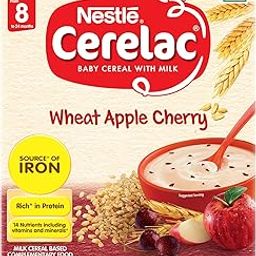 CERELAC Baby Food Cereal | Wheat Apple Cherry for 8 to 24 Months Baby | Source of Iron & Protein | Instant Baby Food Cereal | 350g-23