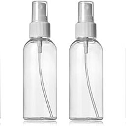 Namaskaram 100ml Empty Refillable Fine Mist Sprayer Spray Bottle Atomizer with Ultra-Fine Mist Pump,1 Pc,100 ml,Pet Plastic,Transparent (Pack of 4)-picture-20