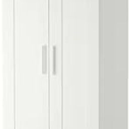 MARIAS KOMMERCE BRIMNES Wardrobe with 2 Doors, White, 78x190 cm (30 3/4x74 3/4 ")-image-38