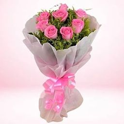IFG's Beautiful Bouquet of Pink Roses, 8 pcs Fresh Flowers - Same Day Delivery-image-91