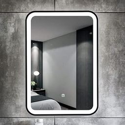 Quality Glass Bathroom LED Mirror with Touch Sensor, 3 Light Effects, Glass, Rectangular, LED-30 (18 x 36 Inch)-51