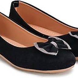 Casual Stylish Comfortable Velvet Flat Bellies Shoes for Women and Grils Daily Use Wear-image-84
