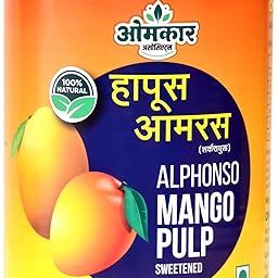 OMKAR ASSOCIATE'S | 100% Alphonso Mango Pulp | Pure Ratnagiri Hapus | Amaras | No Preservatives, Colors | 850 gm-26