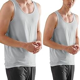 Regular Fit Solid Round Neck Cotton Blend Vest Sleeveless Moisture Wicking Anti-Bacterial Anti Odour Soft & Durable Stretchable Bamboo Vest for Men-image-45