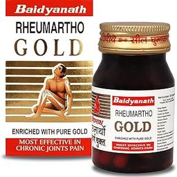 Baidyanath Rheumartho Gold, Enriched with Pure Gold, Effective in Long-lasting relief for Joint and Muscle Pains, Stiffness | (30 Capsules)-image-10
