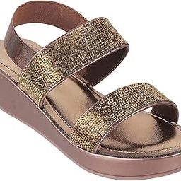 Women's Wedge Heel Embellished Platform Sandal-image-2