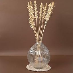 IDIKA Living Dried Ginger Stems |Set of 10 Sticks |Natural, Textured & Sturdy for Rustic Decor | Ideal for Floral Styling, Centerpieces & Creative Displays(White)-image-94