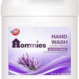 Hommies Liquid Handwash, Refill Can | Lavender |Fights Germs | Ph-Balanced Formula | No Added Triclosan & Parabens | Rich Lathering Formula With Anti-Bacterial Properties| Soft on Hands - 5 Litre-image-57