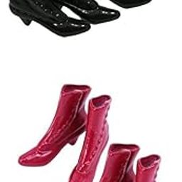 CALANDIS™ 4Pairs of Plastic Dolls Ankle Boot Shoes for 1/12 Woman Figures Accs | Modern | Clothes & Accessories | Dolls-image-28