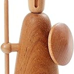 ARTISOUL® Wood Statue Crafts Table Centerpiece Viking Desk Decor for Home Shelf Office Style A | Home Decor | Figurines-image-72