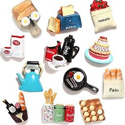 ANABGI 4 Pcs Random Design Food Refrigerator Magnets Food Magnets for Fridge Magnets Decorative Cute Magnets Refrigerator Fridge Magnets for Kitchen Strong Resin Magnets Home Decor Office-image-50
