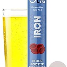 Diet Gear Iron + Folic Acid Effervescent Tablets Supplement for Women & Men | Supports Blood Building, Immunity, Boost Energy, Pregnancy & Hemoglobin Booster | 1 x 20 Lemon Flavor Iron Tablets for Women & Men-image-10