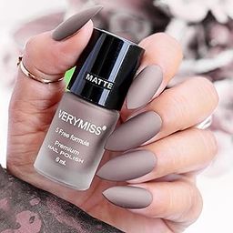 Verymiss Matte Nail Polish 6ml | Smooth Application | Quick Drying | Paraben Free - 309 Blush (Old Lavender, 6 ml (Pack of 1))-18