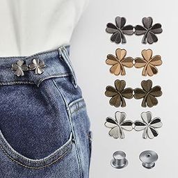 DIANZHU 4 Set Pant Tightener - Adjustable Jeans Button Pin to Tighten Waist - No Sew, Detachable-12