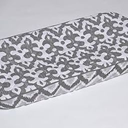 Ikkat Zigzag Grey Changing Pad Cover-image-78
