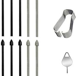 Tab S9 Ultra S Pen Replacement Tips Nibs Parts For Tab S9 Ultra,Tab S9 Plus,Tab S9 Fe Verison Stylus S Pen Replacement Tips/Nibs+Sim Eject Pin(10 Pcs Black)-Galaxy Tab S9 S Pen All Version-picture-13