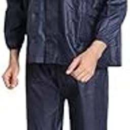 Rain Coat with Hood Rainsuit For Men Waterproof Rain Jacket Suit with Storage Bag - Colour As Per Stock Available-picture-33