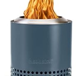 Solo Stove Mesa XL Tabletop Fire Pit with Stand | Low Smoke Outdoor Mini Fire for Urban & Suburbs | Fueled by Pellets or Wood, Stainless Steel, with Travel Bag, H: 8.6" x D: 7", 2.3 lbs, Water-image-29