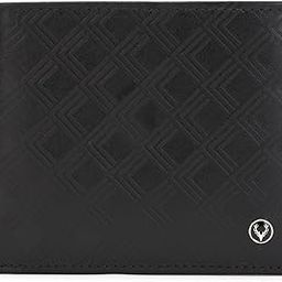 Men Black Textured Genuine Leather Wallet-image-3