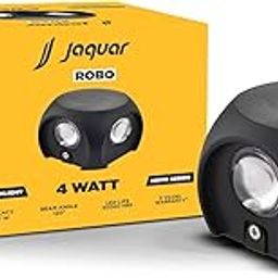 Jaquar 4-Watt Robo Oval 4-Way Up-Down Outdoor LED Light Fixture | Waterproof IP65 | Warm White Aluminum Wall & Step Light | Pack of 1-30