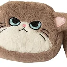 zoomella Kawaii Cat Face Coin Purse Multipurpose Cartoon for Kids Boys Girls Children Apricot White|Wallets|Clothing Shoes & Accessories-picture-0