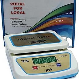 Yuvex TS-570-L Double display mini Weighing Machine And Power To 30Kg X 5gm And Overload Indicator Weighing Scale (off-White)-11