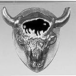 Native American Sculpted Pewter Moneyclip - Buffalo Skull-image-26
