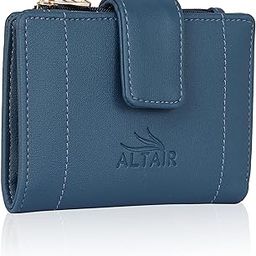 Women's Wallet: Made with Vegan Leather Material Carefully Handcrafted Holds up to 5 Cards Slim and Easy to Fit in Pocket Zipper Coin Pocket (Navy Blue)-image-113