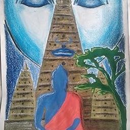 Gautam Buddha painting by Suyog Chaudhari For home decor size 28 * 38 without frame-13