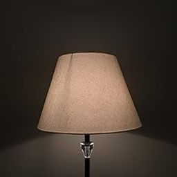 PineCraft International Conical Cotton Lamp Shade for Table Lamps, Floor Lamps, Lampshade for Home Decor, Bedroom, Living Room (White, 8 Inch)-image-80