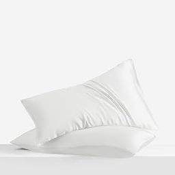 LINENWALAS Pillow Covers Set of 2 Cotton - 400TC Thread Count Softest Long Staple Solid 100% Cotton Silky Soft - Medium Size Pillow Cases (20"X30") - White-image-59