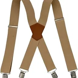yashidun 5cm X Back Men's Suspenders with 4 Clips Adjustable Elastic Straps-picture-10
