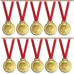 Olympic Designed Medals for School Winners, Sports, Athletic Game Sports Copetetions Medals/Functions Medals/Throw Ball Medal/Cricket Medals/Volleyball Medals (Set of 10) Size 2" (Gold)-image-55