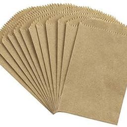 Pack of 50 pcs Food Packing Paper Bag, Gifting, Shopping, Cloths Veggies Packing Bag Eco-Friendly Bag (Brown) (28 x 10 x 6 cm Approx 1 kg)-0