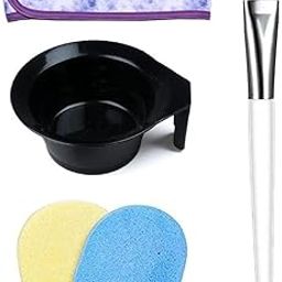 Winkelen Women Face Pack Brush with Bowl, 2 Face Cleaning Sponge and Facial Headband | Beauty Salon Spa Professional Styling Facial Applicator Bowl with Handle | Facial Bowl, Puff & Brush combo 5pcs-image-26
