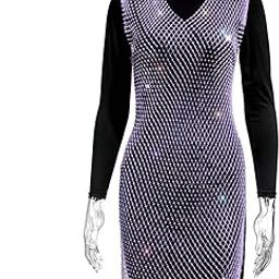 Fishnet Cover-Up Mesh Hollow Out Dress for Women & Girls – Beach Bikini Club Bodycon Coverups, Belly Body Chain & Party Skirt Wrap-image-27