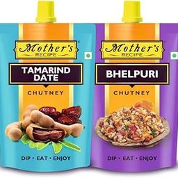 Mother's RECIPE Chutney Combo Pack Of Tamarind Date Chutney 200Gm And Bhelpuri Chutney 200Gm 2 Units Each-image-56