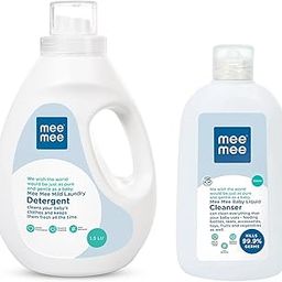 Mee Mee Mild Baby Liquid Laundry Detergent, 1.5L & Anti-Bacterial Baby Liquid Cleanser (300ml) Combo-image-68