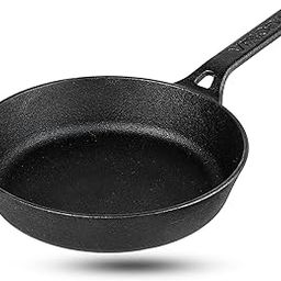 Vinod Legacy Pre Seasoned Cast Iron/Loha Frypan - 24 cm | Naturally Non Stick Skillet Pan for Frying | 100% Pure | Toxin Free, Enamel Free | Rust Proof | Gas Base-25