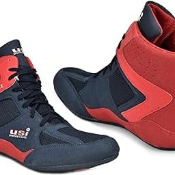 The Unbeatable Wrestling Shoes, 701WRB Comferto Red/Navy Sports Shoes for Wrestlers for Men & Women with Pu Suede, Mesh & Rubber Construction-picture-24