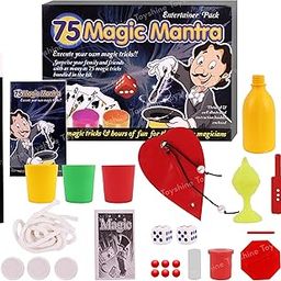 Toyshine Magic Show Game Box with 75 Magic Tricks Includes Magic Wand | Card Tricks & Much More, A Fun Loving Game Birthday Party Present Return Gift Toys for Kids Ages 6+-12