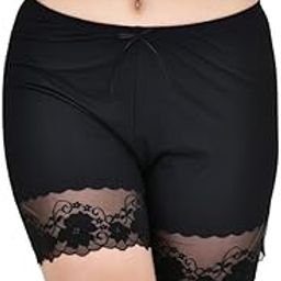Light Lace Patchwork Thin Relaxed Fit Stretchy Safety Shorts Pants Elastic Ultra-Thin Skirt Shorts-image-99