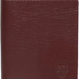 Brown PU Leather Wallet for Men I 5 Card Slots I 2 Currency & Secret Compartments I 1 Coin Pocket & 1 ID Card Slots-image-44