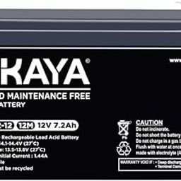 Okaya SMF VRLA Battery - OB 7.2-12: Reliable Power Solution for UPS, Security Systems, and Emergency Lighting | 7.2Ah @C20 | Maintenance-Free Design, Made in India | 12 Months Warranty-image-87
