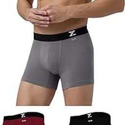 xyxx Men's Aero Super Combed Cotton Regular Fit Solid Antimicrobial Trunks with No Marks Waistband (Pack of 3)-picture-10