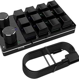 CALANDIS™ 12 Key Mini Mechanical Keyboard Programmable Keypad RGB Lights for Office Black | Keyboards & Keypads | Keyboards, Mice & Pointers-25