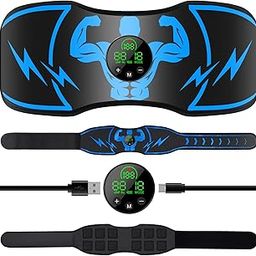 EMS Abdominal Belt / Calorie Burned Display 2024 Enhanced Edition, Gel Free, 15 Modes, 12 Conductive Fabric, 30 Intensity Levels, Abdominal Machine, Muscle Training, Training Machine, Unisex, USB-image-61