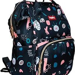Baglity Diaper Bag for Mothers for Travel with Warranty, Maternity Bag for Newborn Baby, Mothers Travelling Bag, Multipocket Water Resistant Baby Bag, Hospital Bag for Moms.[ Black ]-17